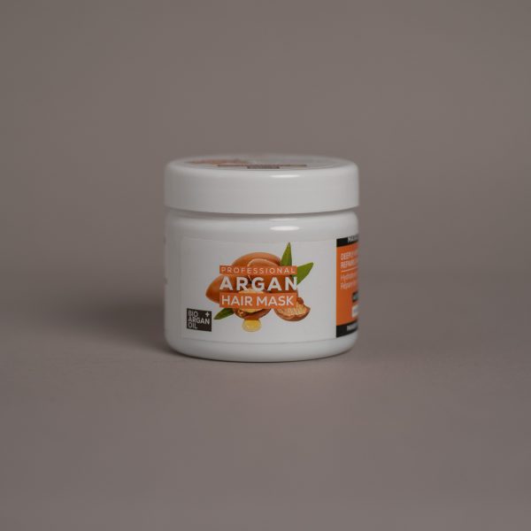 Professional argan hair mask with aloe vera extract