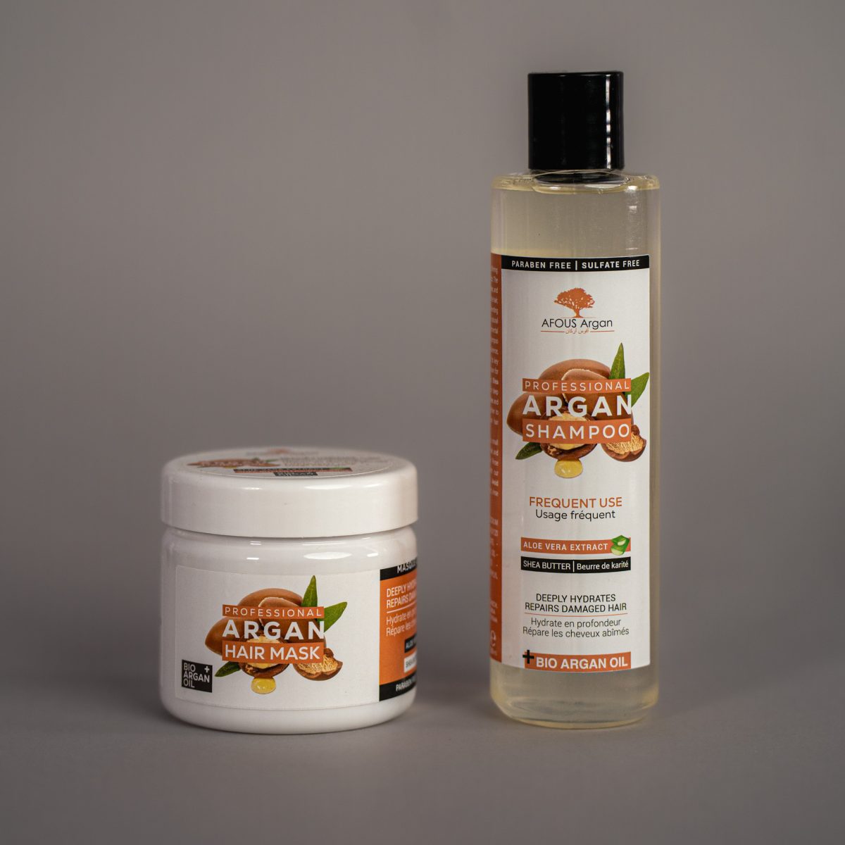 Professional argan shampoo and hair mask - Image 1