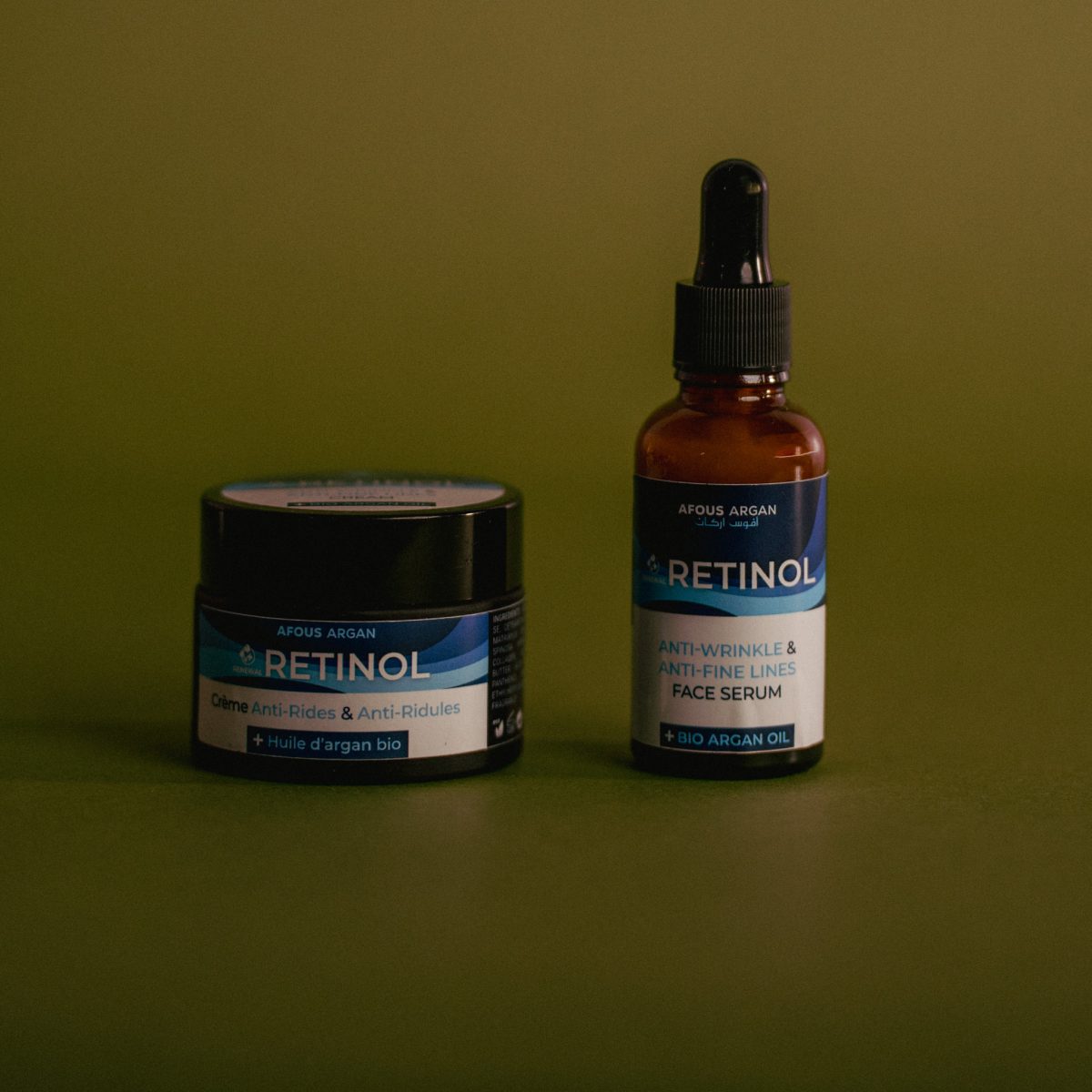 Anti-Wrinkle & Anti-Fine Lines Face Serum and Cream with Bio Argan Oil - Image 1